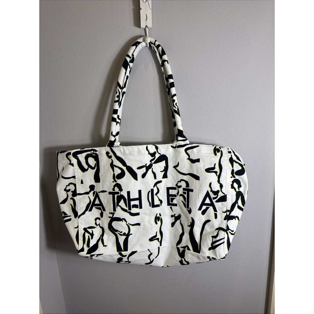 2026 Athleta Power of She Travel Gym Shopping Exercise Vacation Canvas Tote Bag